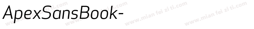 ApexSansBook字体转换