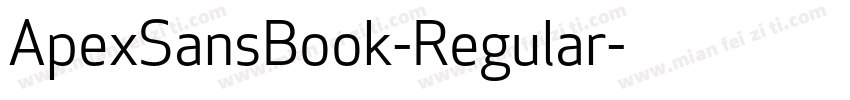 ApexSansBook-Regular字体转换