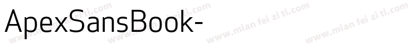 ApexSansBook字体转换