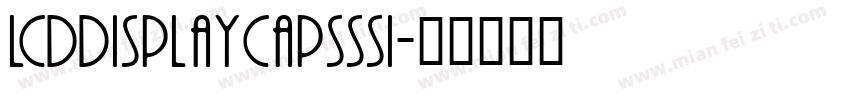 LCDDisplayCapsSSi字体转换
