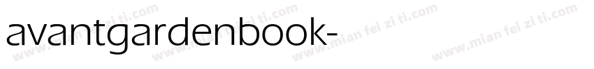 avantgardenbook字体转换