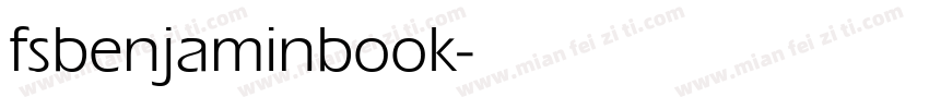 fsbenjaminbook字体转换