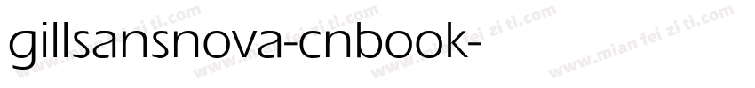 gillsansnova-cnbook字体转换