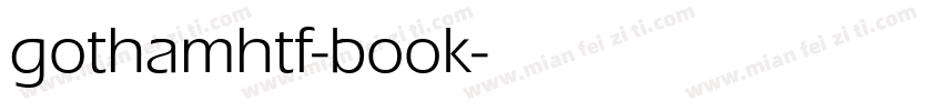 gothamhtf-book字体转换