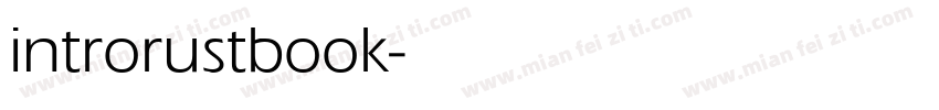 introrustbook字体转换