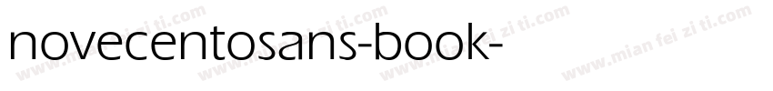 novecentosans-book字体转换