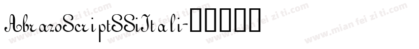 AbrazoScriptSSiItali字体转换