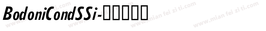 BodoniCondSSi字体转换
