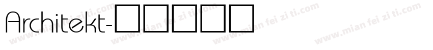 Architekt字体转换