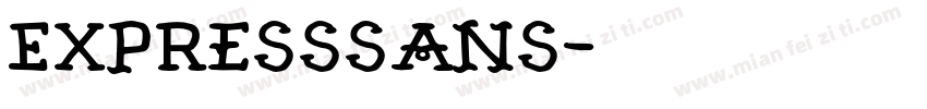 ExpressSans字体转换