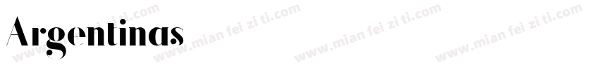 Argentinas字体转换