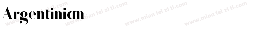 Argentinian字体转换
