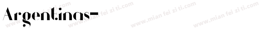 Argentinas字体转换