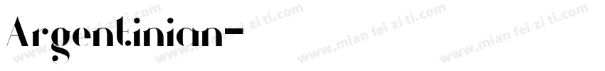Argentinian字体转换
