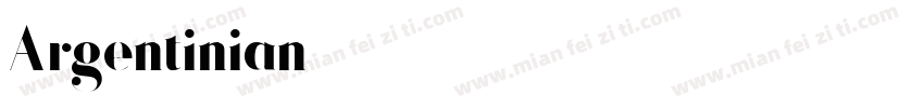 Argentinian字体转换