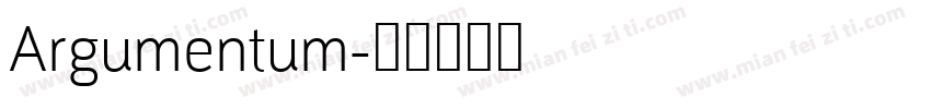 Argumentum字体转换