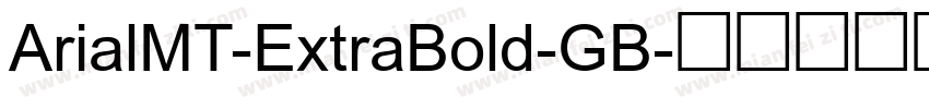 ArialMT-ExtraBold-GB字体转换