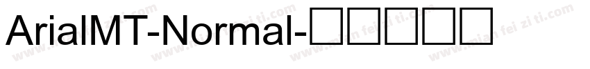 ArialMT-Normal字体转换