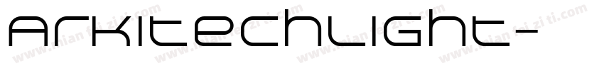 ArkitechLight字体转换