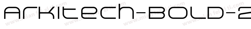 Arkitech-Bold-2字体转换