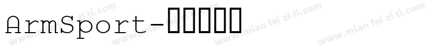 ArmSport字体转换