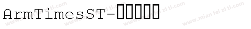 ArmTimesST字体转换
