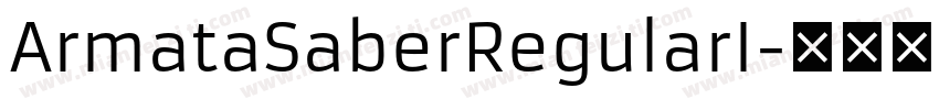 ArmataSaberRegularI字体转换
