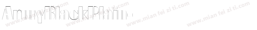 ArmyBlackPlain字体转换