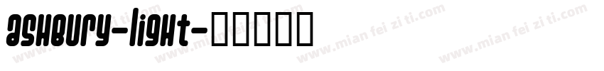 Ashbury-Light字体转换