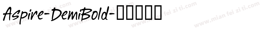 Aspire-DemiBold字体转换