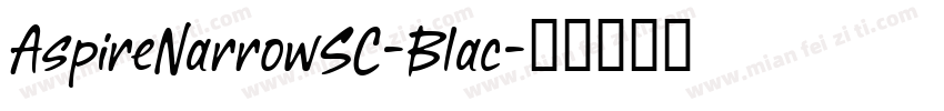 AspireNarrowSC-Blac字体转换