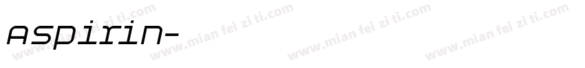 Aspirin字体转换