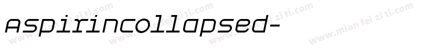 AspirinCollapsed字体转换