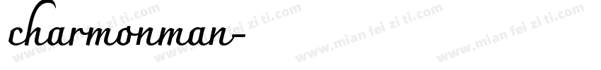 charmonman字体转换