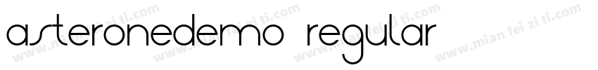 asteronedemo-regular字体转换