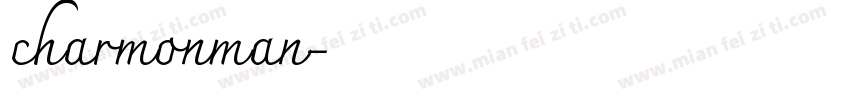 charmonman字体转换