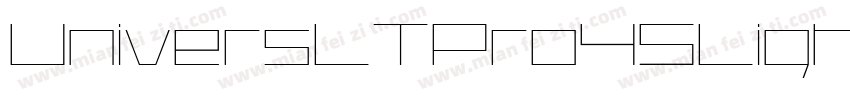 UniversLTPro45LightO字体转换