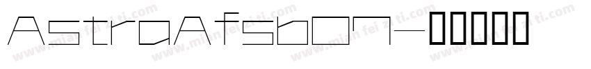 AstraAfsb07字体转换
