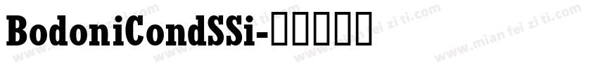 BodoniCondSSi字体转换