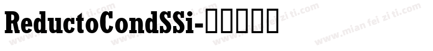 ReductoCondSSi字体转换