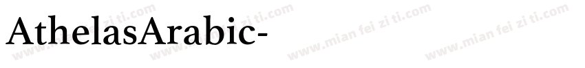 AthelasArabic字体转换