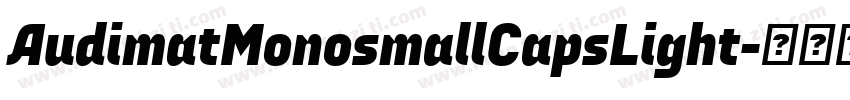 AudimatMonosmallCapsLight字体转换