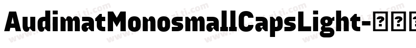 AudimatMonosmallCapsLight字体转换