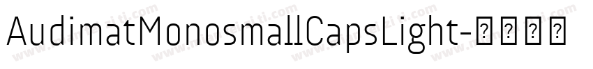 AudimatMonosmallCapsLight字体转换