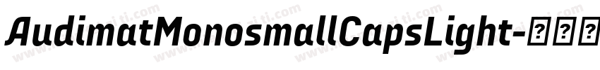 AudimatMonosmallCapsLight字体转换