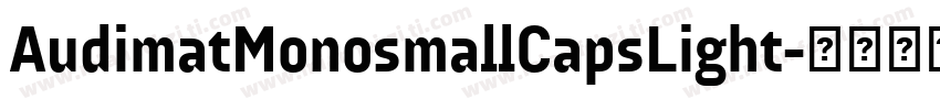 AudimatMonosmallCapsLight字体转换