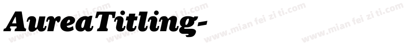 AureaTitling字体转换