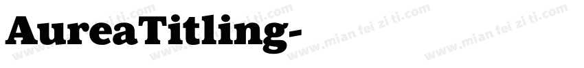AureaTitling字体转换