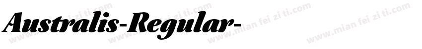 Australis-Regular字体转换