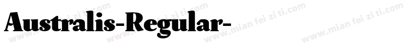 Australis-Regular字体转换